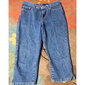 Limited Jeans Women's Vintage Denim Capri 10/21 90s Distressed Y2k 32 Waist